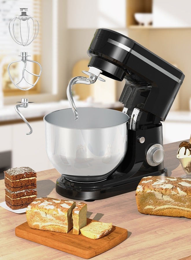 Electric Mixer 6L 1500W 7-speed adjustable black  - Image 2