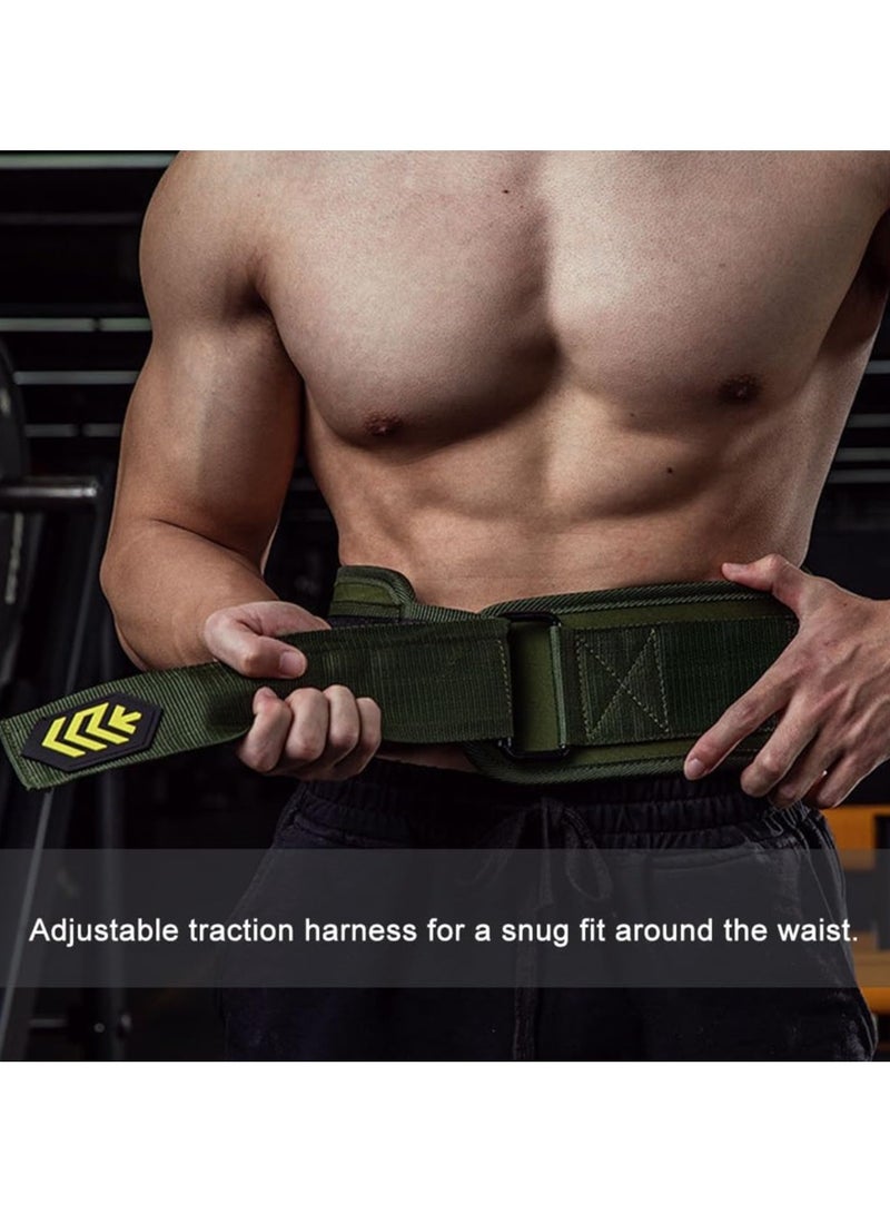 الرائد حزام لرفع الأثقال حزام رفع الأثقال بقفل فيلكرو تصميم فيلكرو لممارسة التمارين الموزونة حماية للخصر مناسب للرجال والنساء - Image 5
