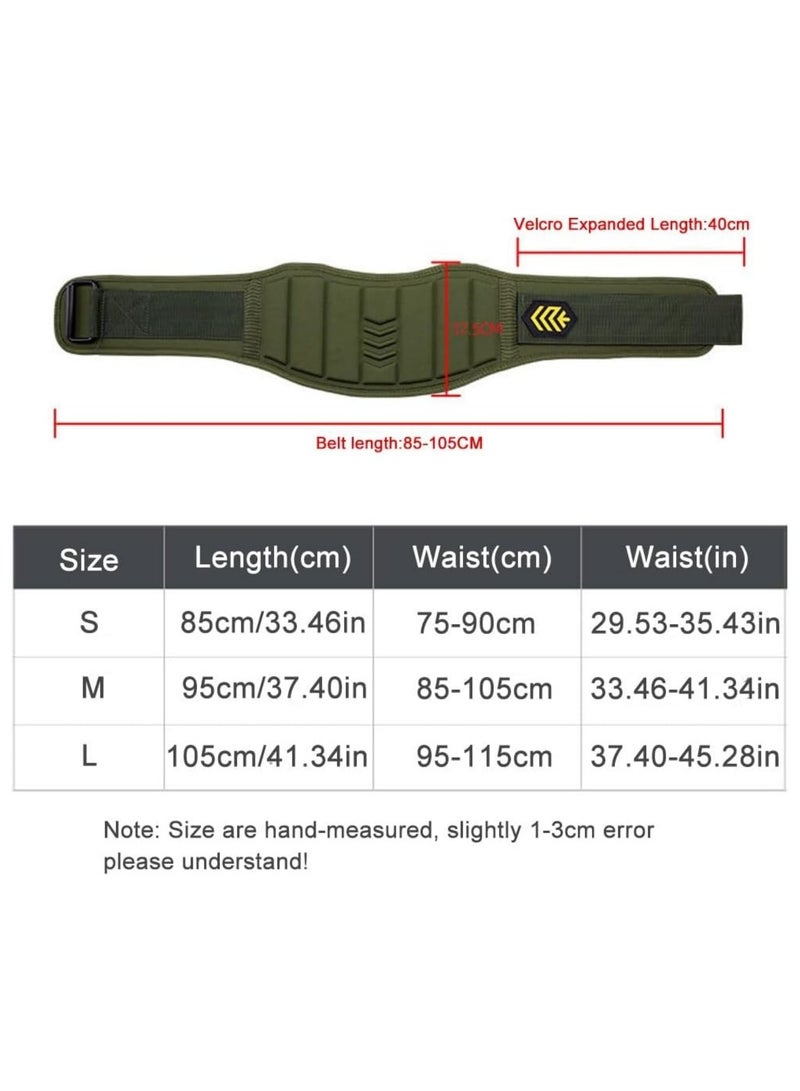 الرائد حزام لرفع الأثقال حزام رفع الأثقال بقفل فيلكرو تصميم فيلكرو لممارسة التمارين الموزونة حماية للخصر مناسب للرجال والنساء - Image 3