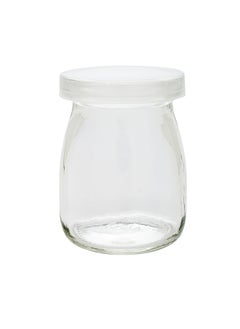 Restaurantware Restaurantware-3.5-OZ Glass Jars for Yogurt, Milk, Parfait, and Pudding: Perfect for Bakeries, Buffets, Breakfast Bars, and Restaurants - Yogurt Maker Glass Replacement Jar with Plastic Cap - 100-CT  - Image 1