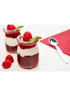 Restaurantware Restaurantware-3.5-OZ Glass Jars for Yogurt, Milk, Parfait, and Pudding: Perfect for Bakeries, Buffets, Breakfast Bars, and Restaurants - Yogurt Maker Glass Replacement Jar with Plastic Cap - 100-CT  - Image 3