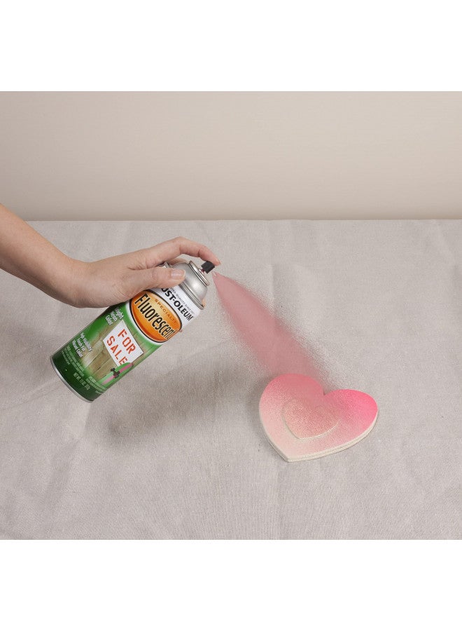 RUST-OLEUM رش طلاء فوسفوري خاص من راست-أوليوم 1955830، 11 أونصة، أحمر-برتقالي