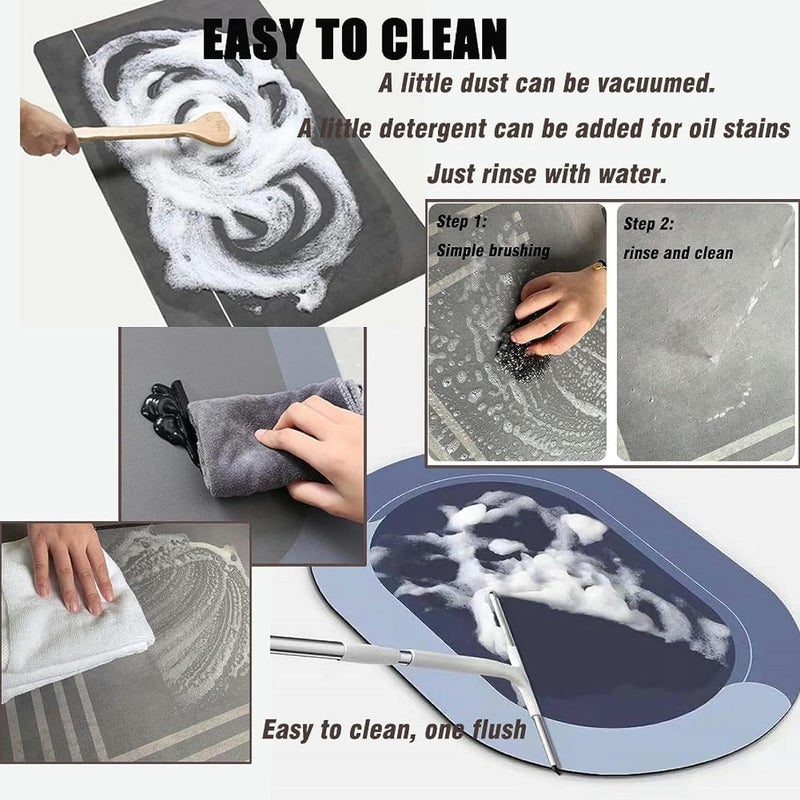 Proxin Anti Fatigue Kitchen Rug Sets 2 Piece Non Slip Kitchen Mats for Floor Cushioned Kitchen Rugs Mats Waterproof Comfort Standing Mat Runner for KitchenHome OfficeSinkLaundry - Image 5
