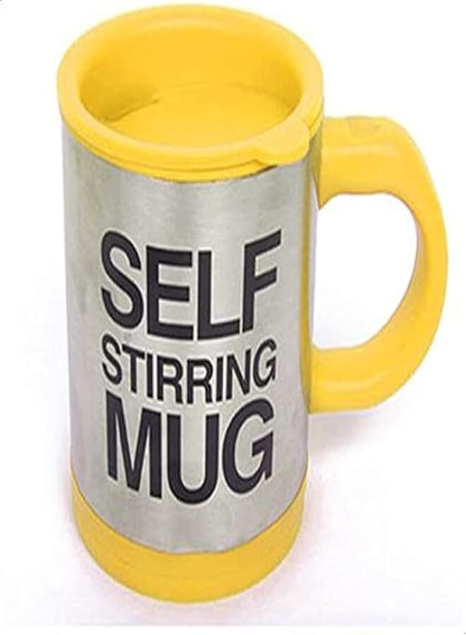 Spaceshoop Automatic Electric Self Stirring Mug Coffee Mixing Drinking Cup Stainless Steel 350ml