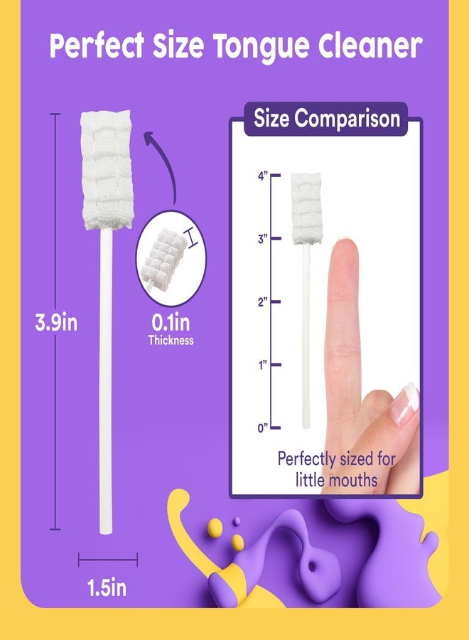 Trueocity Baby Tongue Cleaner Newborn - Soft Oral Cleaner for Infants, Gum & Mouth Cleaning for 0-3 Month Babies, Easy to Use and Safe for Daily Hygiene - Best Value Pack of 55 Units - Image 3