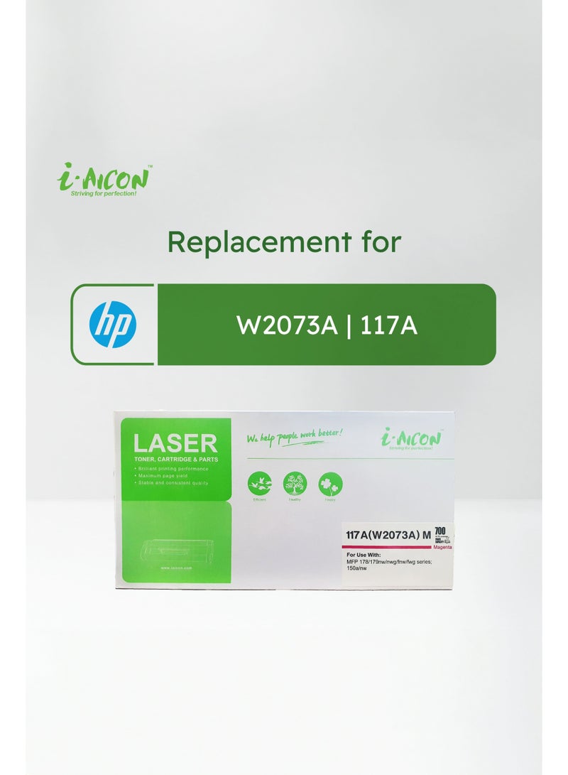 i-AICON ​​​​i-Aicon Compatible Laser Toner Magenta (HP W2073A | 117A) - Image 2