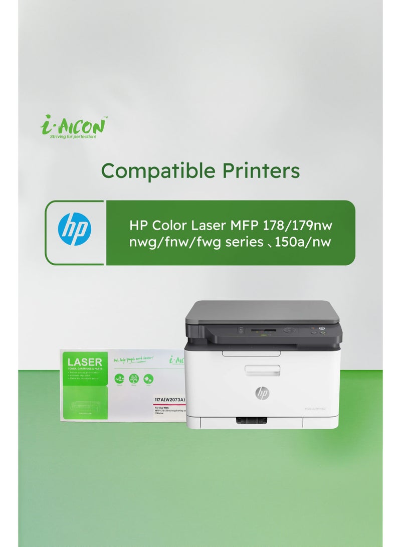 i-AICON ​​​​i-Aicon Compatible Laser Toner Magenta (HP W2073A | 117A) - Image 3