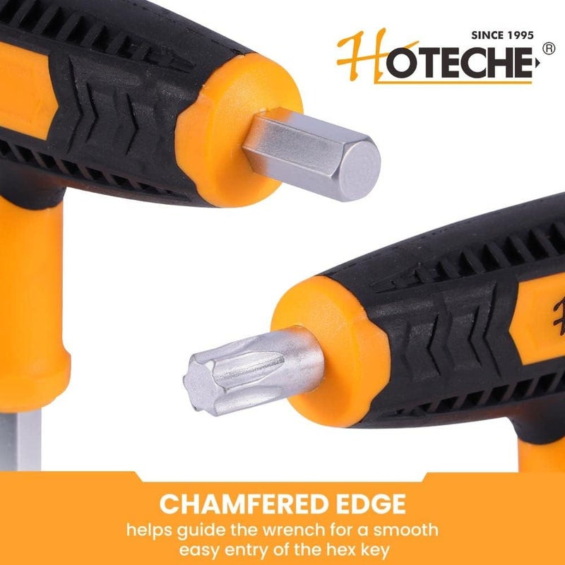 HOTECHE 14PCS T-HANDLE HEX KEY SET(METRIC&TORX), DIY home tools,Cars Bike tools - Image 5