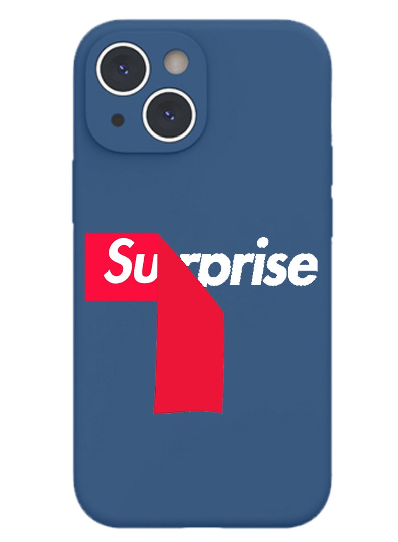 Theodor Protective Slim Fit Case Liquid Silicone Cover with Full Body Protection Anti-Scratch Shockproof Case For iPhone 15 Blue  - swag cat - Image 1