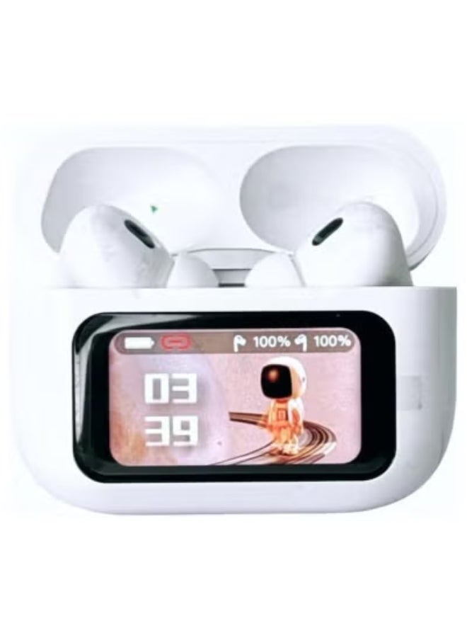 JAJEEK - A9 Pro Touch Screen Wireless Bluetooth 5.3 Headphones TWS Earbuds with Active Noise Cancelling | Hi-Fi Stereo Sound, Long Battery Life | Waterproof, Sport In-Ear Earphones with Charging Case | Built-in Mic for Clear Calls | Lightweight, Secure Fit for Workouts, Travel & Daily Use - Image 1