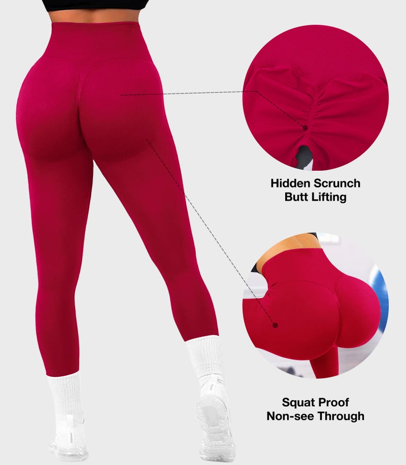 JGS1996 Booty Lifting Leggings for Women Tummy Control Scrunch Butt Legging High Waisted Workout Gym Seamless Impact Yoga Pants - Image 3