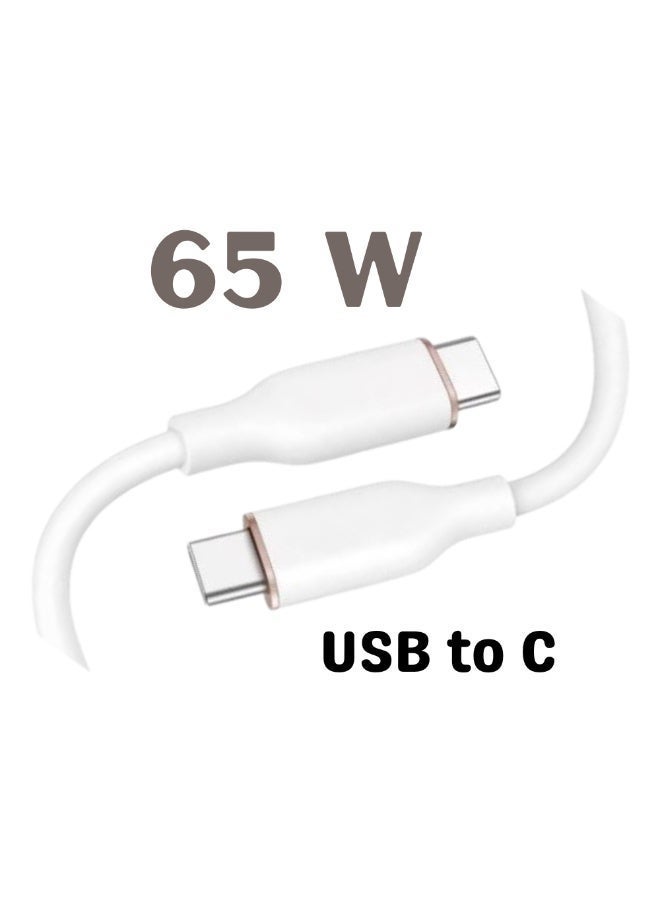 65W USB to C USB C Cable | 1M PD Super fast Cord Charging USB C to Type-C Cable - Image 1