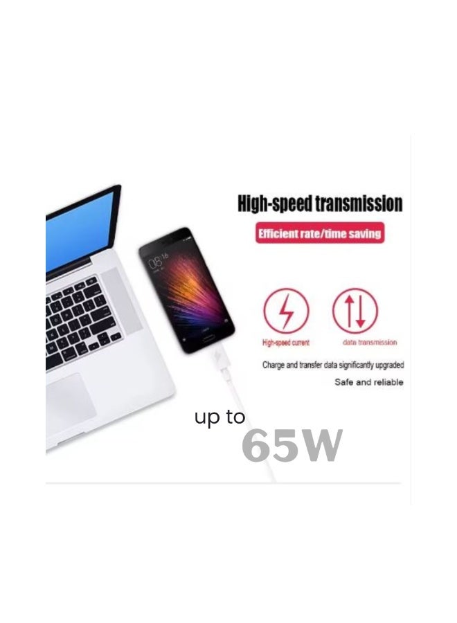 65W USB to C USB C Cable | 1M PD Super fast Cord Charging USB C to Type-C Cable - Image 4