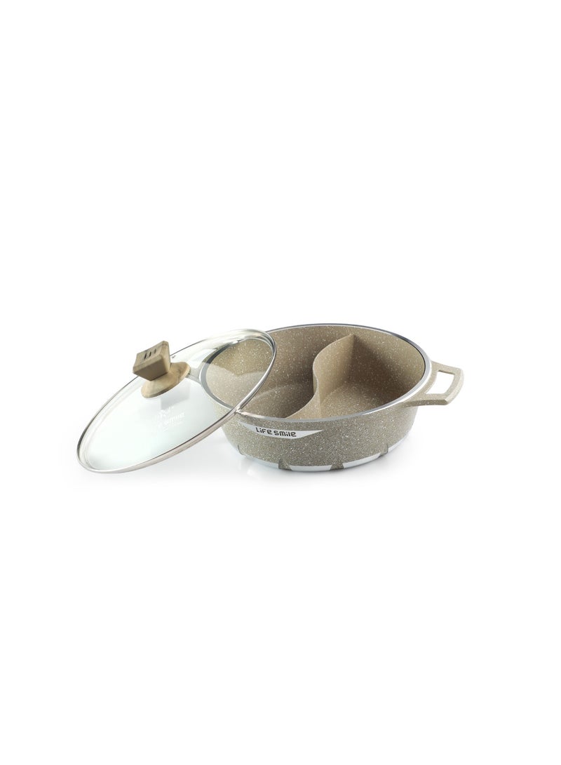 Life Smile Non-Stick Granite Coating Hot Pot | The Perfect Pot for All Your Cooking Needs  - Image 2