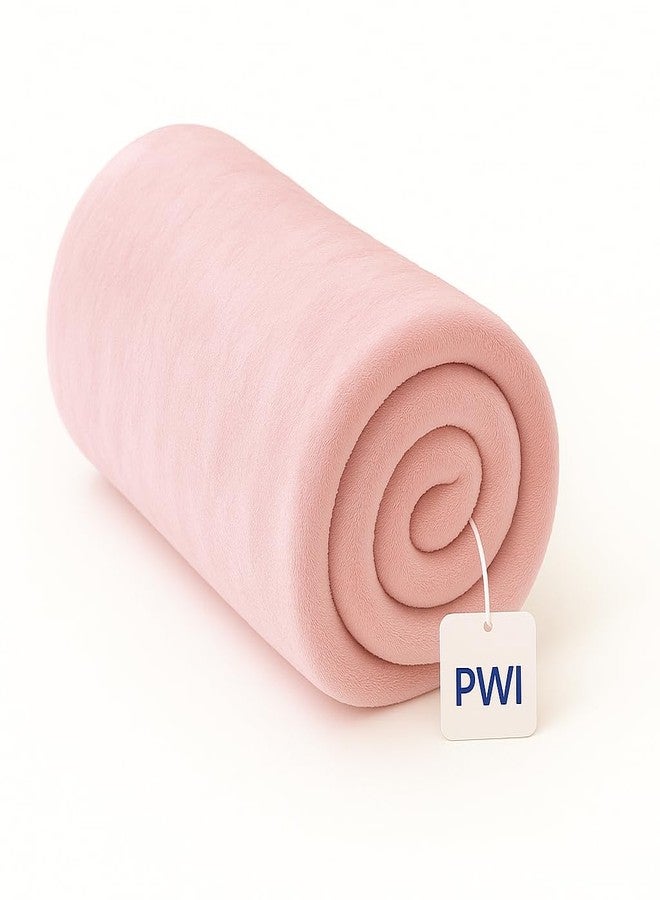 PWI Ultra Soft Baby Wrapper for 0-6 Months | Hooded Blanket | Lightweight & Breathable | Super Cozy Cloudy Fabric | 30x30 Inch (Green-Pink) Pack of 2 - Image 5