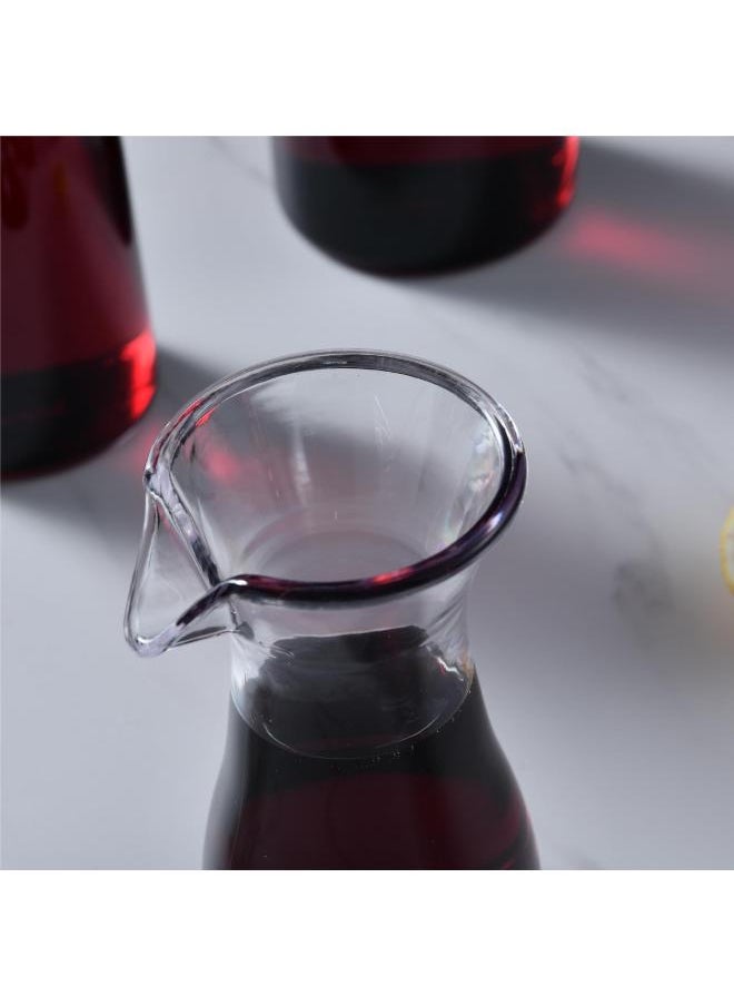 Generic - PC Transparent Creative Beverage Pot Beer Jug Shaker Decanter Wine Glass Beverage Cup Juice Pot-Color:Transparent-Capacity:20oz - Image 1