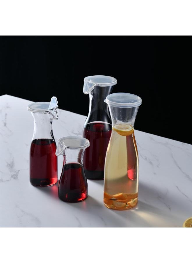 Generic - PC Transparent Creative Beverage Pot Beer Jug Shaker Decanter Wine Glass Beverage Cup Juice Pot-Color:Transparent-Capacity:20oz - Image 1