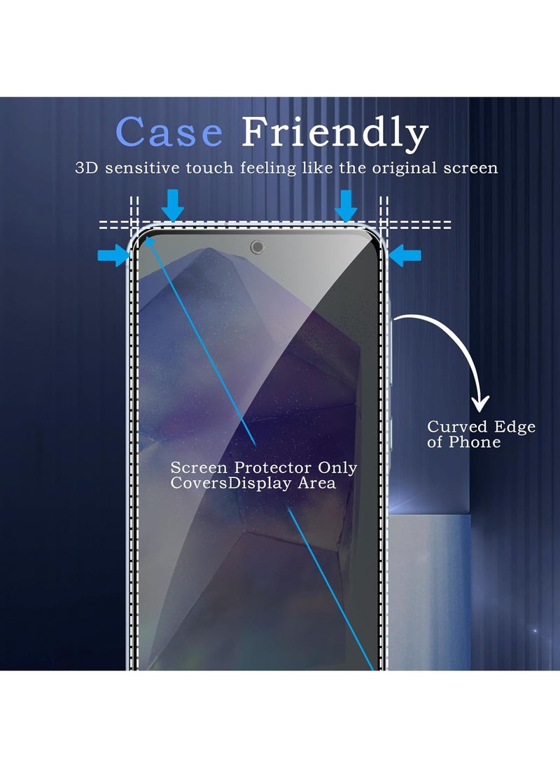 2 Pack Anti-Spy Tempered Glass Privacy Screen Protector for Samung Galaxy A56 Anti-Scratch Bubble Free