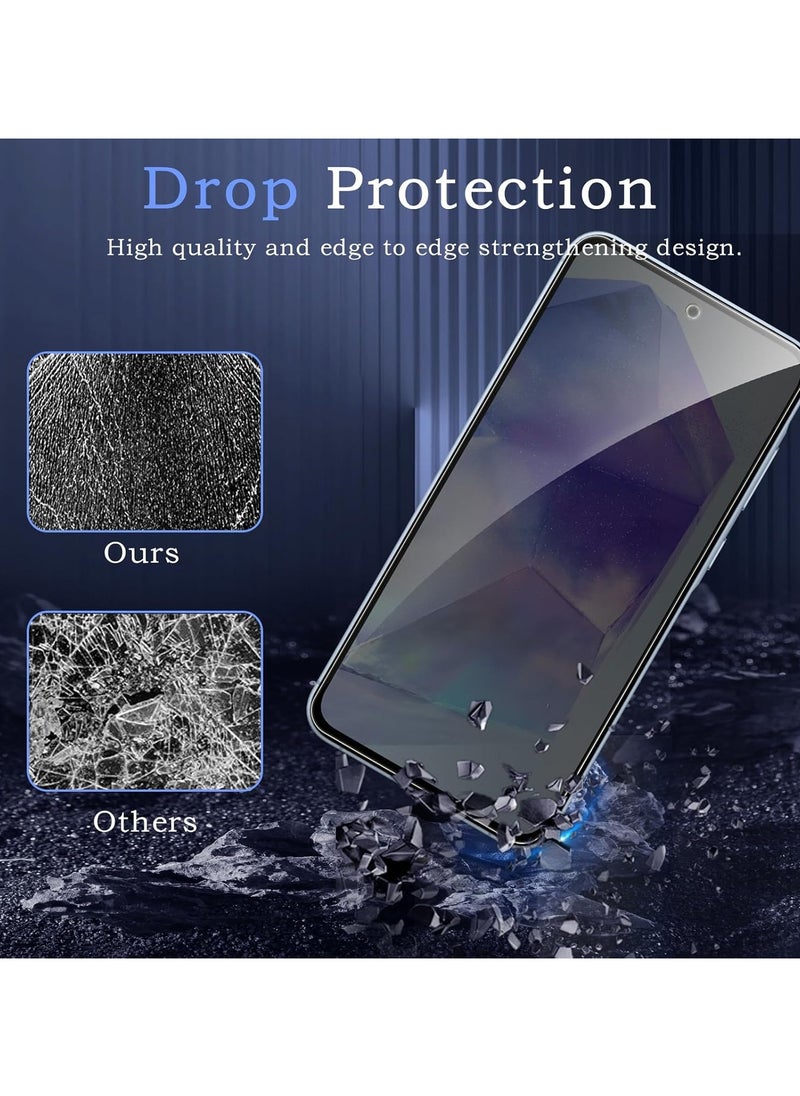 2 Pack Anti-Spy Tempered Glass Privacy Screen Protector for Samung Galaxy A56 Anti-Scratch Bubble Free