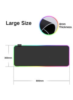 VINSOC Gaming RGB keyboard Mouse Pad  - Image 2