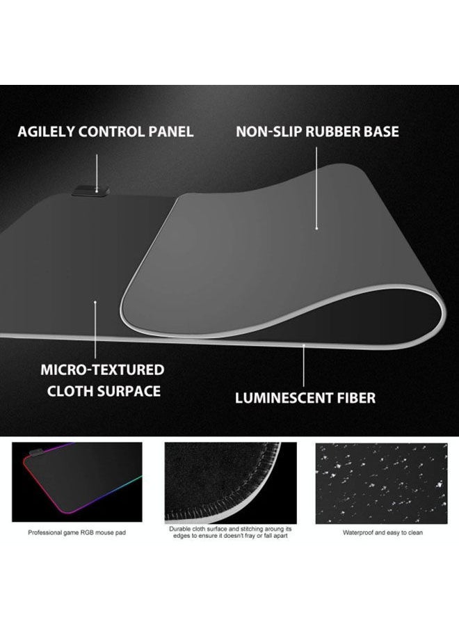 VINSOC - Gaming RGB keyboard Mouse Pad - Image 1
