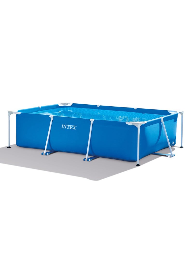 INTEX Superior Strength And Longer Durability Sturdy Rectangular Unisex Frame Swimming Pool Blue Model 28271 Summer Fun Water Play 260x160x65cm - Image 1