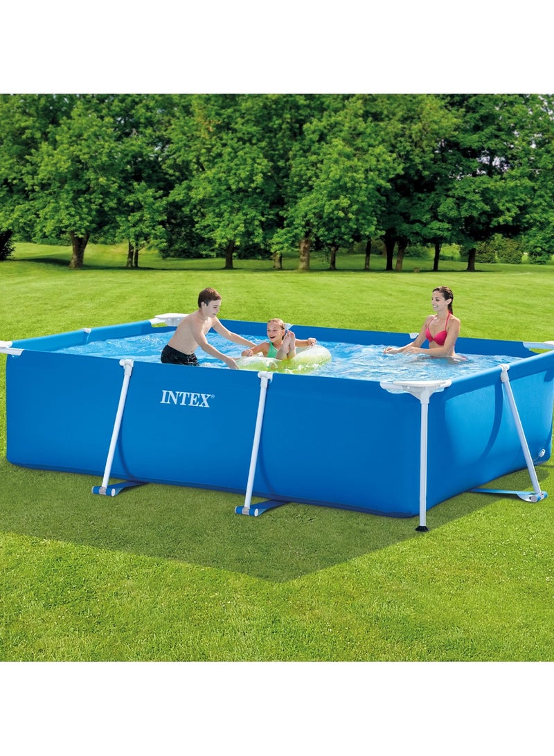 INTEX Superior Strength And Longer Durability Sturdy Rectangular Unisex Frame Swimming Pool Blue Model 28271 Summer Fun Water Play 260x160x65cm - Image 2