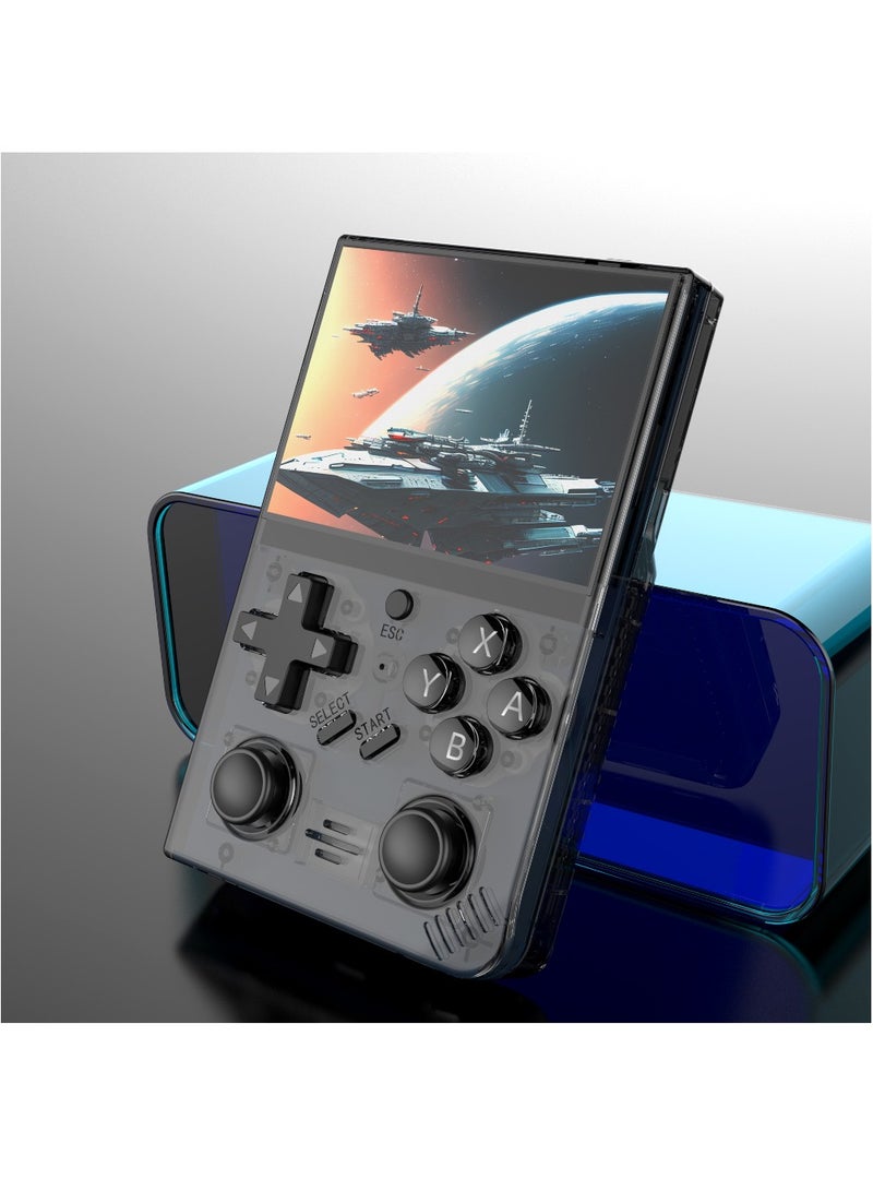 RS35 plus Handheld Game Console – 3.5 IPS Screen Linux EmuELEC System Retro Game Player with 20000+ Classic Games 64G TF Card (Black) - Image 2