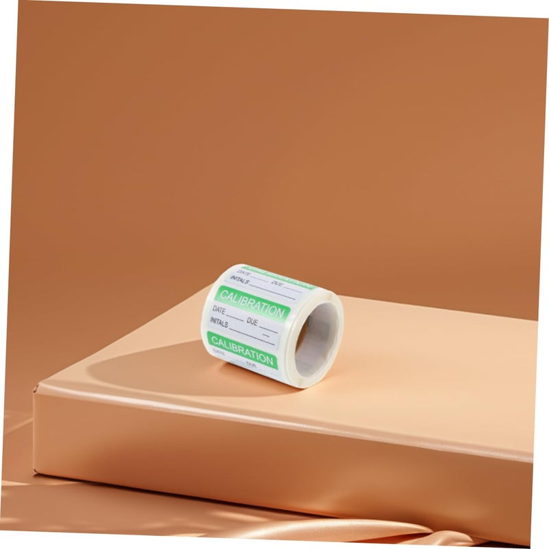 Self Adhesive Calibration Stickers 2 Rolls For Ground Transport Maintenance Inspection Write On Quality Control Labels - Image 5