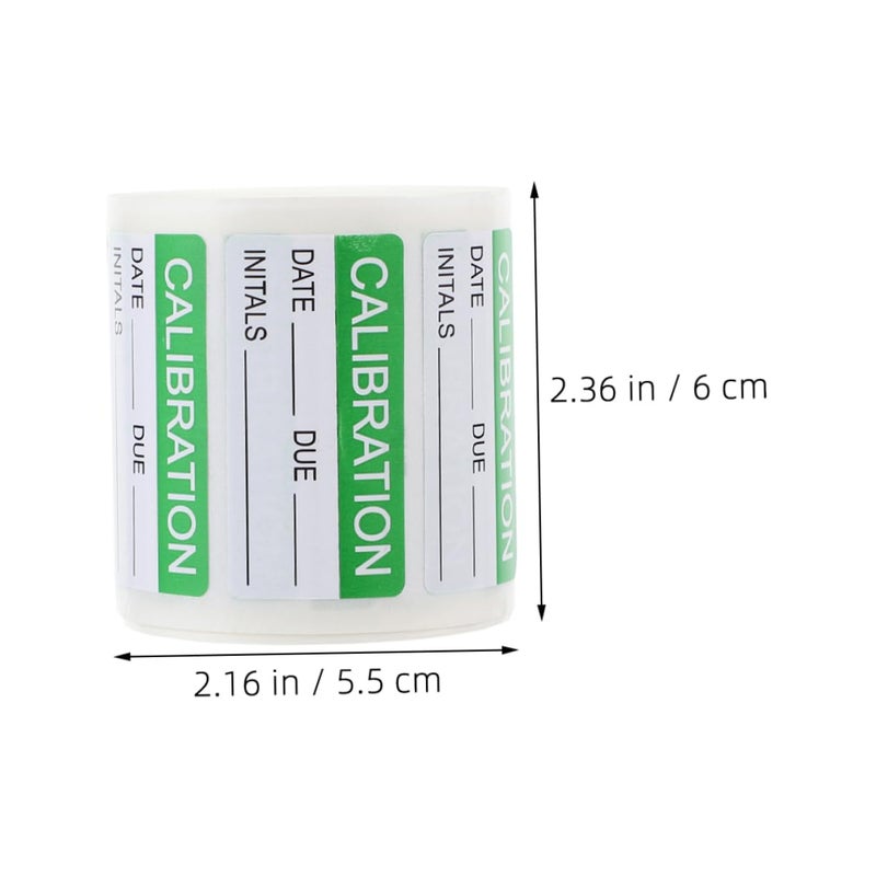 Self Adhesive Calibration Stickers 2 Rolls For Ground Transport Maintenance Inspection Write On Quality Control Labels - Image 3