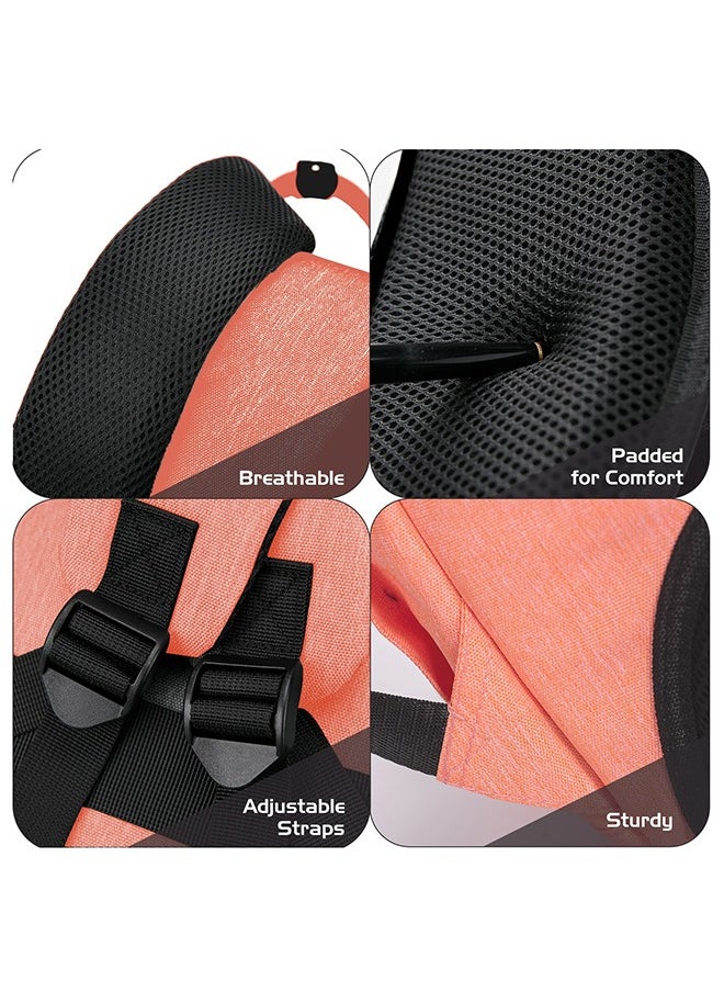 Little Story - 2In1 Diaper Bag With Sanitizer Bottle Keychain And Stroller Hooks - Pink - Image 1