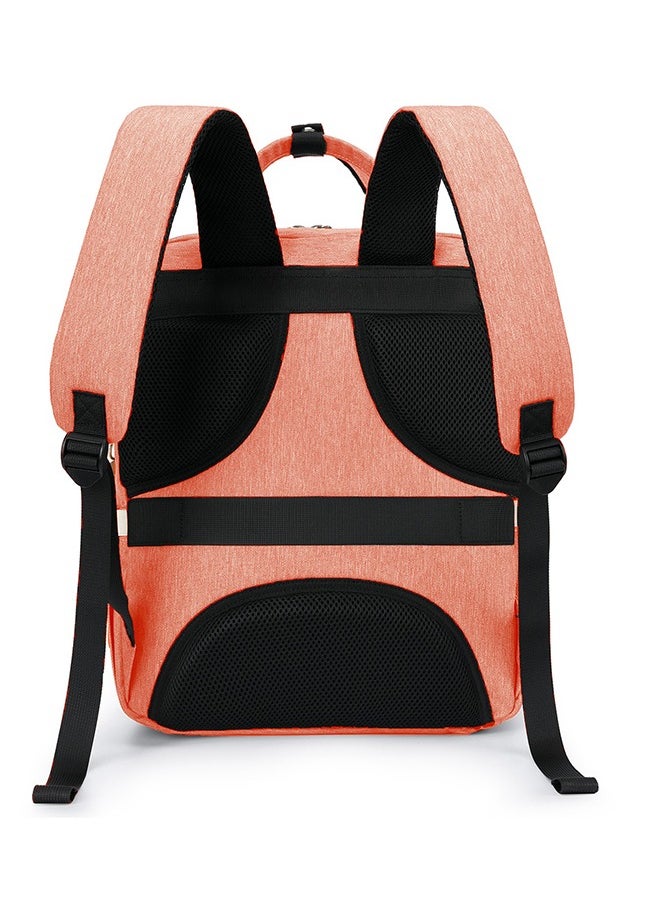 Little Story - 2In1 Diaper Bag With Sanitizer Bottle Keychain And Stroller Hooks - Pink - Image 1