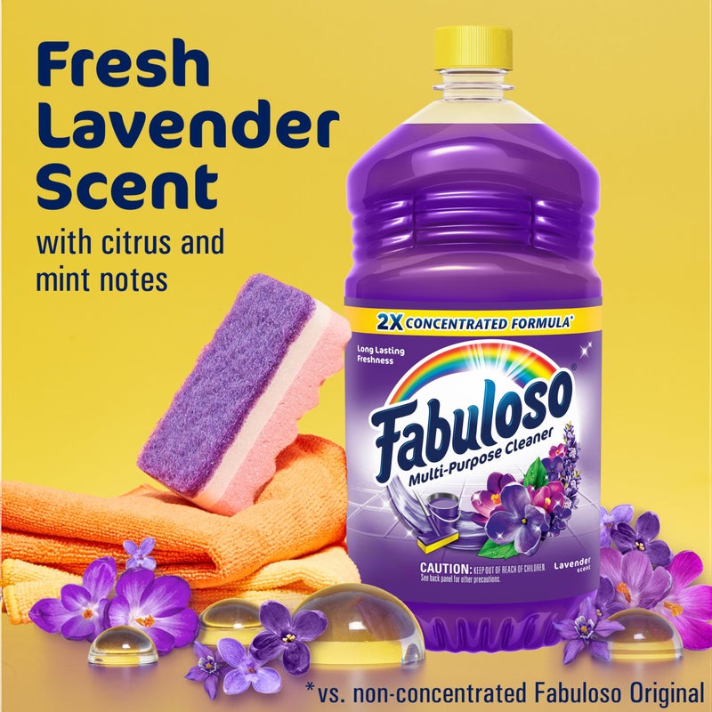 Fabuloso Multi-Purpose Cleaner & Floor Cleaner, 2X Concentrated, Lavender Scent, 56 fluid ounces - Image 4