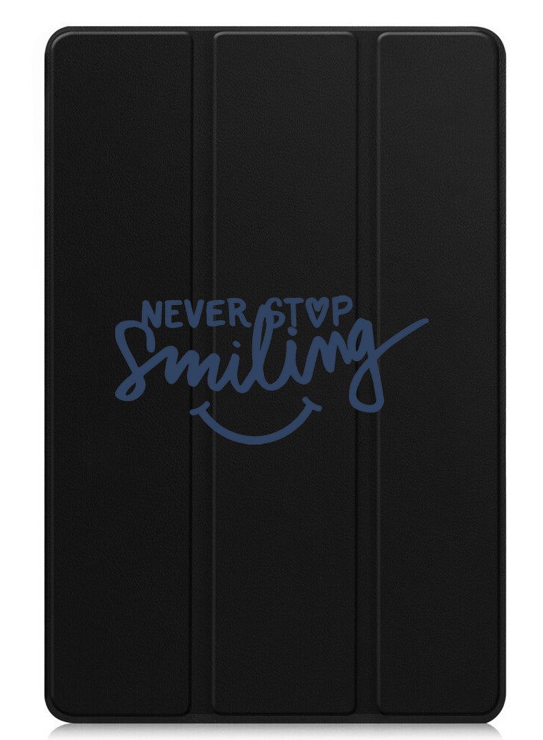 Theodor Protective Flip Case For Huawei MatePad 11.5 S (2024) With Trifold Stand Auto Wake Sleep Shockproof Cover Never Stop Smilling - Image 1