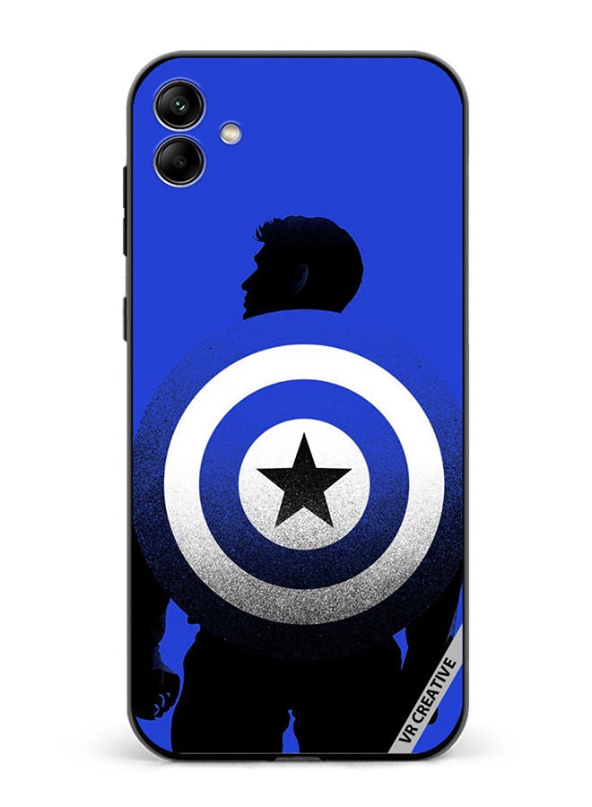 VR CREATIVE Protective Case Cover For Samsung Galaxy A04 Captain America Blue Design Multicolour - Image 1