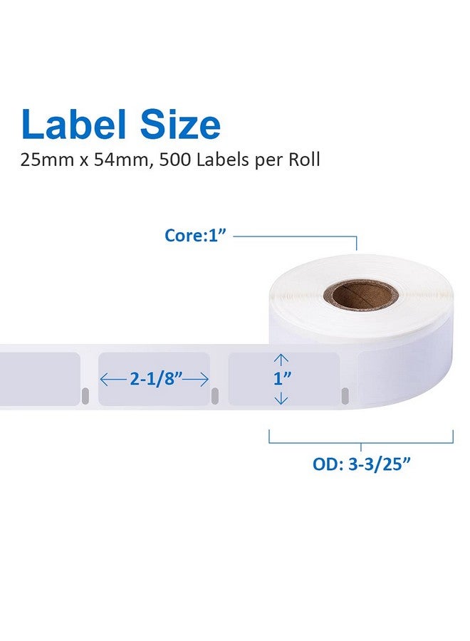 Label KINGDOM 12 Rolls Compatible Dymo Labels 1" X 2-1/8" Multipurpose Labels Replacement For Dymo 30336 Barcode Labels For Dymo Label Writer 450, 450 Turbo, Dymo 4Xl Desktop Printers - Image 2