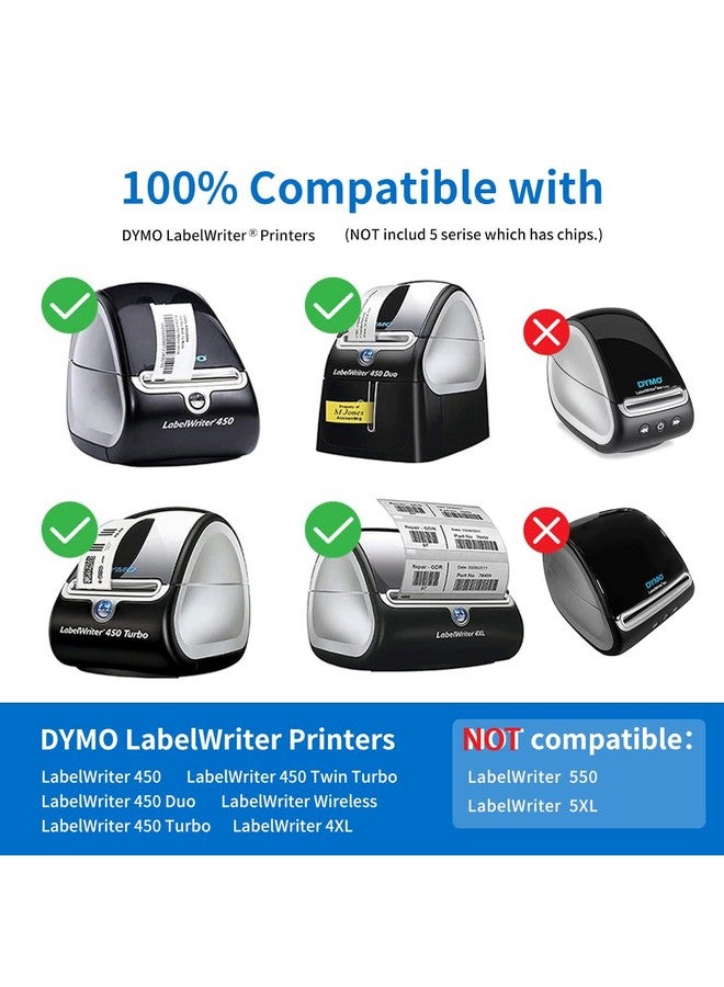 Label KINGDOM 12 Rolls Compatible Dymo Labels 1" X 2-1/8" Multipurpose Labels Replacement For Dymo 30336 Barcode Labels For Dymo Label Writer 450, 450 Turbo, Dymo 4Xl Desktop Printers - Image 3