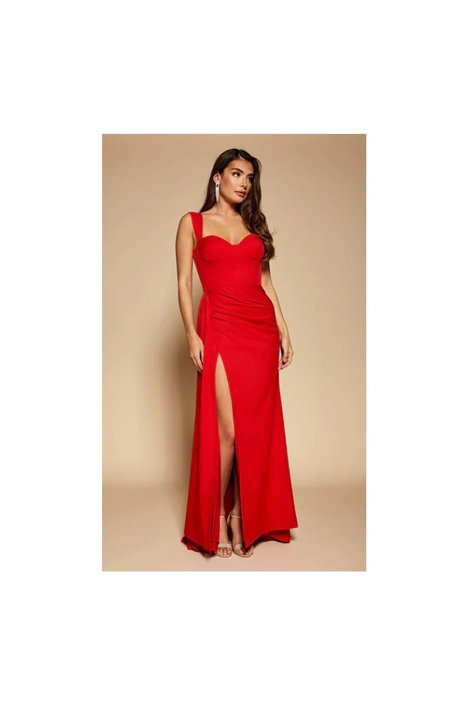 Shein Sweetheart Neckline Fishtail Maxi Dress with Side Slit - Image 3