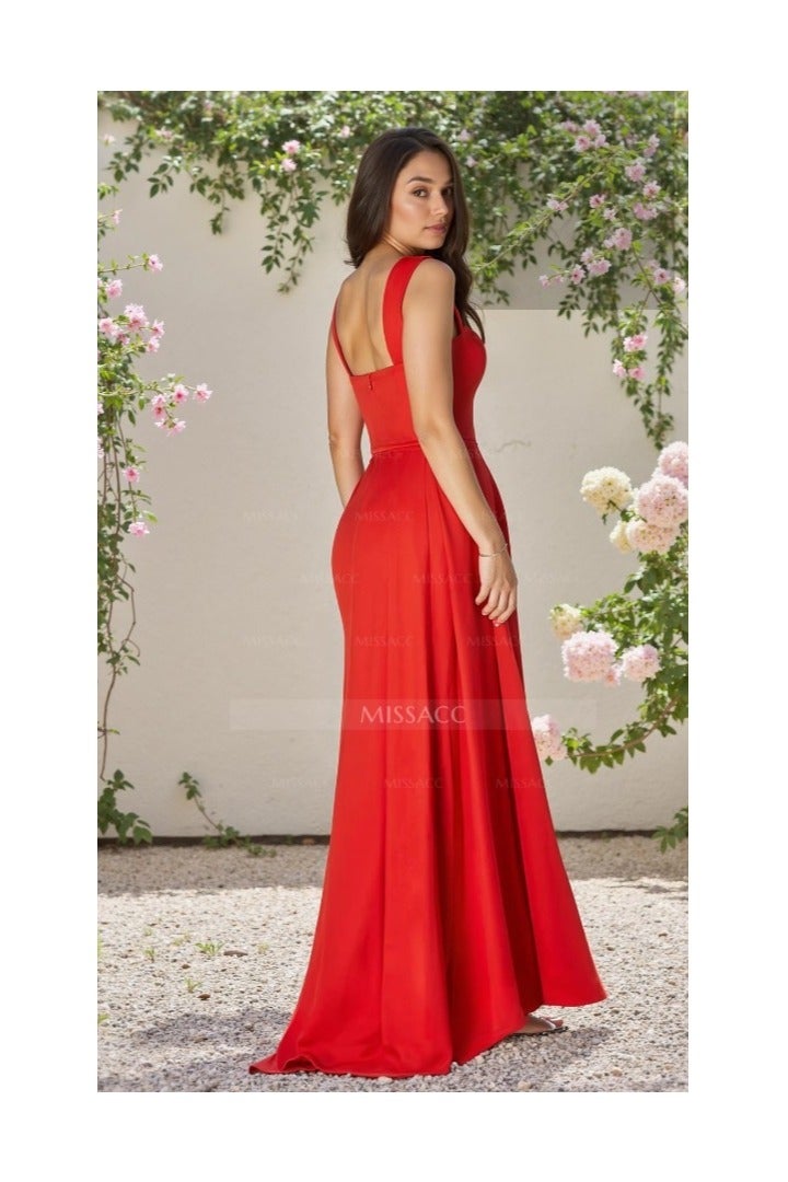 Shein Sweetheart Neckline Fishtail Maxi Dress with Side Slit - Image 2