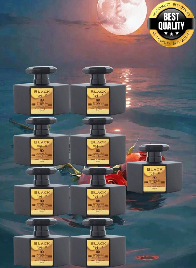 Banafa 9 Pieces Black Oud Perfume Spray 100 ml - Image 1