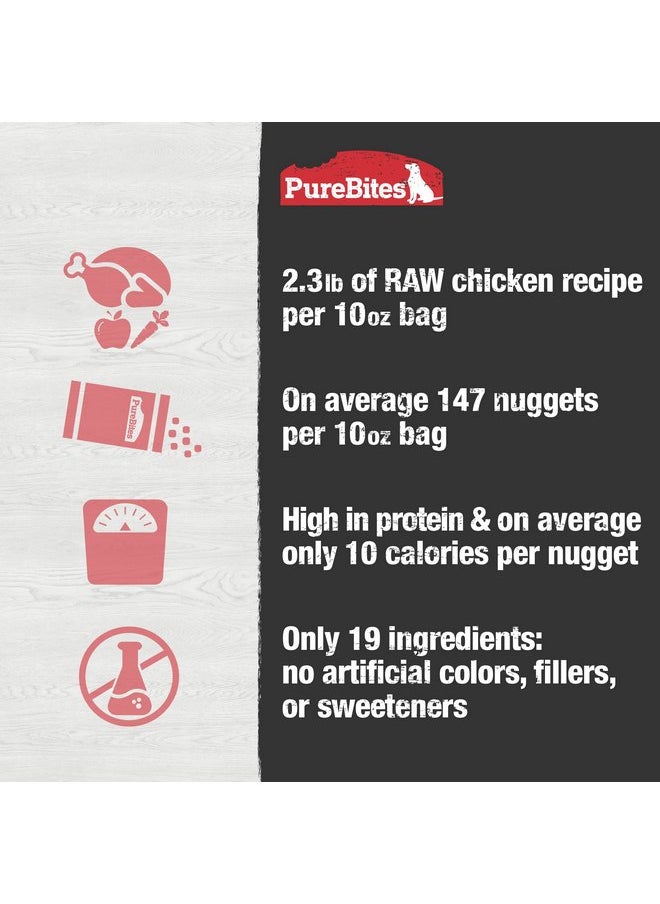 PUREBITES - PureBites Chicken Freeze Dried Dog Food • Topper, 19 Ingredients, Made in USA, 10oz - Image 1