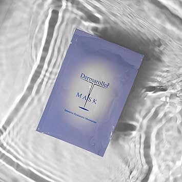 Dermaroller Hyaluronic Acid Face Mask Against Dry Skin Moisturises Reduces Wrinkles Supports Collagen Formation Pack of 1 1 x 5 Pieces - Image 4