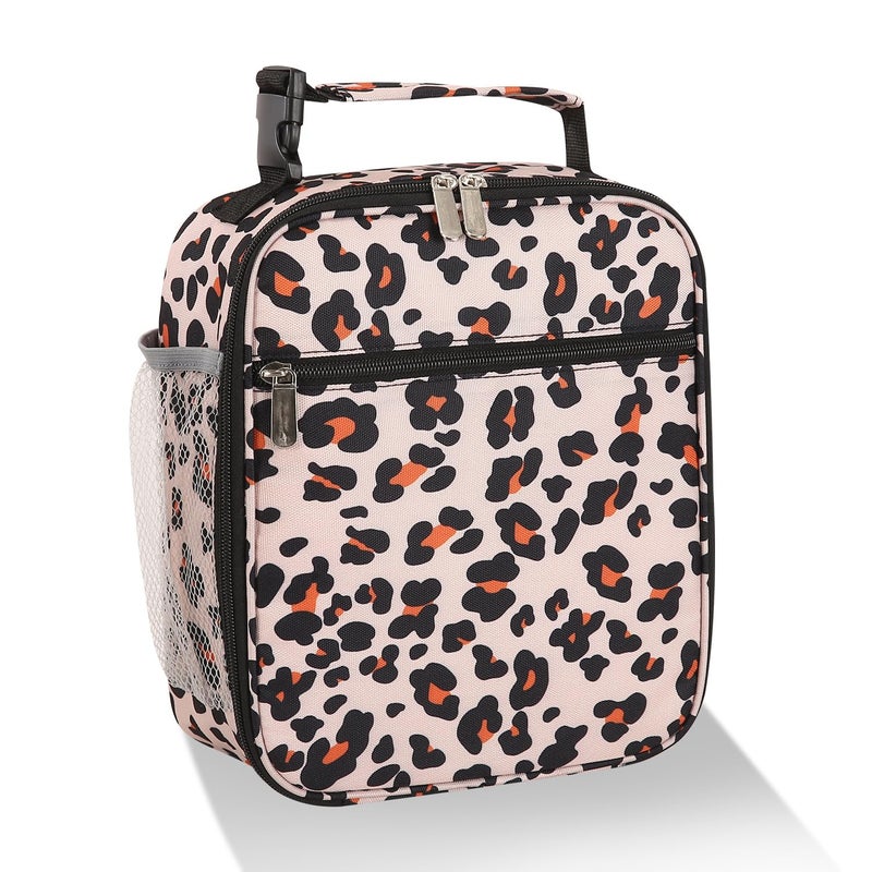 Lovoeo Lunch box Lunch bag for men women Insulated Lunchbox Lunch bags for Work Picnic Travel Leopard