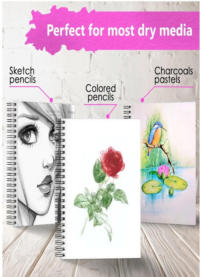 Askprints A4 Premium Sketch Book, Spiral Bound, 100 Pages (120g/m2), Acid-Free Drawing Paper, Ideal for Kids, Teens & Adults. - Image 3