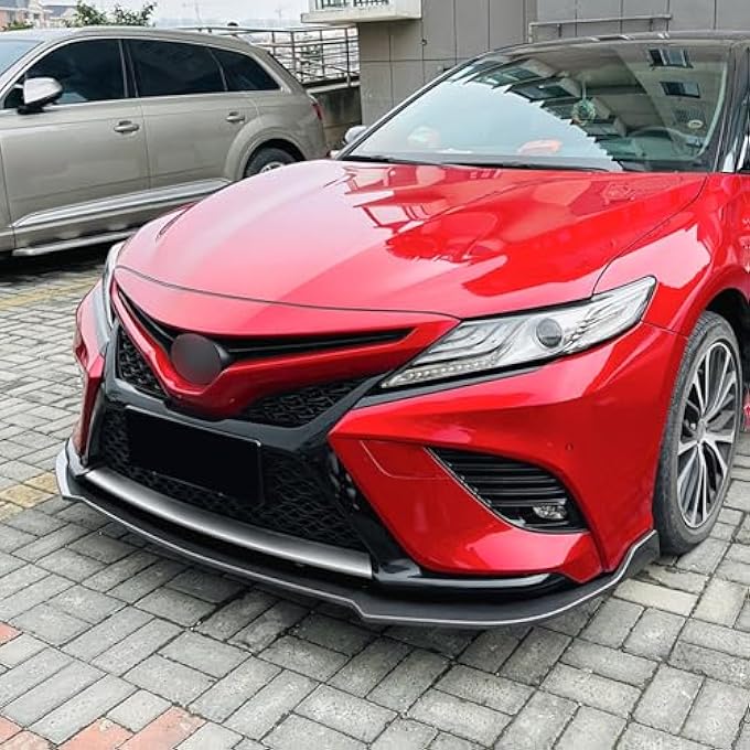 AUSMILA Front Bumper Splitter Lip Kit For Toyota Camry 8th Sport 2018-2020 - Image 4