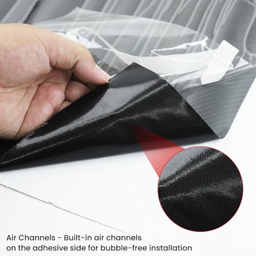 STHIRA® Gloss Carbon Fiber Car Wrap Film Premium Auto Vinyl Wrap Sticker, Uv Resistant, Easy Peel & Stick Vinyl Sticker Cut-to-Fit for Car, Bike, Interior & Exterior, Durable Wrap Sticker (30x152 cm) - Image 2