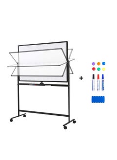 Cool Baby Large Size Rolling Whiteboard 90 * 120cm  Magnetic Whiteboard with Base  Double Sided Adjustable Height Dry Wipe Board  Mobile with Easel  Suitable for Home Offices and Schools  - Image 2