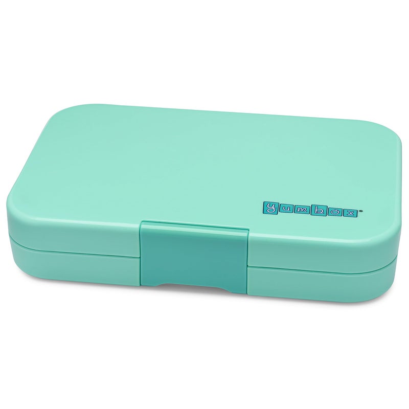 Yumbox Tapas Leakproof Bento Lunch Box - 5-Compartment Bento Container for Adults and Kids; Large Size 9.5x6.9x1.8; (Bali Aqua with Clear Aqua Tray) - Image 5