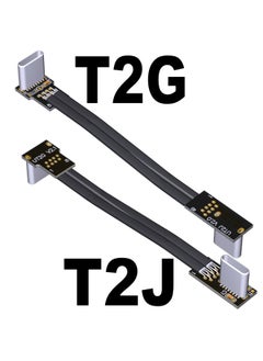Generic ADT-Link USB2.0 Flat Thin Type-C Charging Data Cable Core Cable With Shielding Support Large Current-Color:T2J-T2G-Length:180cm  - Image 1