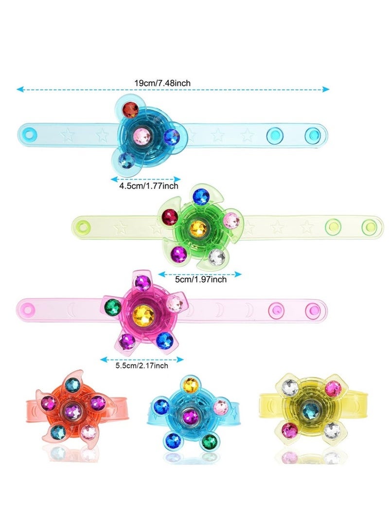 مجموعة حقائب هدايا أساور مضيئة بإضاءة LED، ١٢ قطعة، لوازم حفلات ممتعة ومشوقة لأعياد ميلاد الأطفال، والعطلات، والمناسبات الخاصة (ألوان عشوائية وأنماط متنوعة). - Image 2